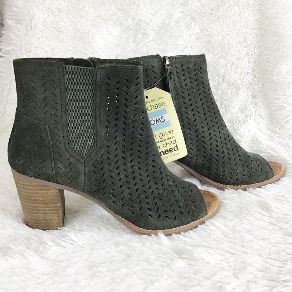 NWT Toms forest suede Majorca bootie sz 10 - Picture 3 of 8
